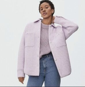 Everlane Lavender Quilted Buttondown